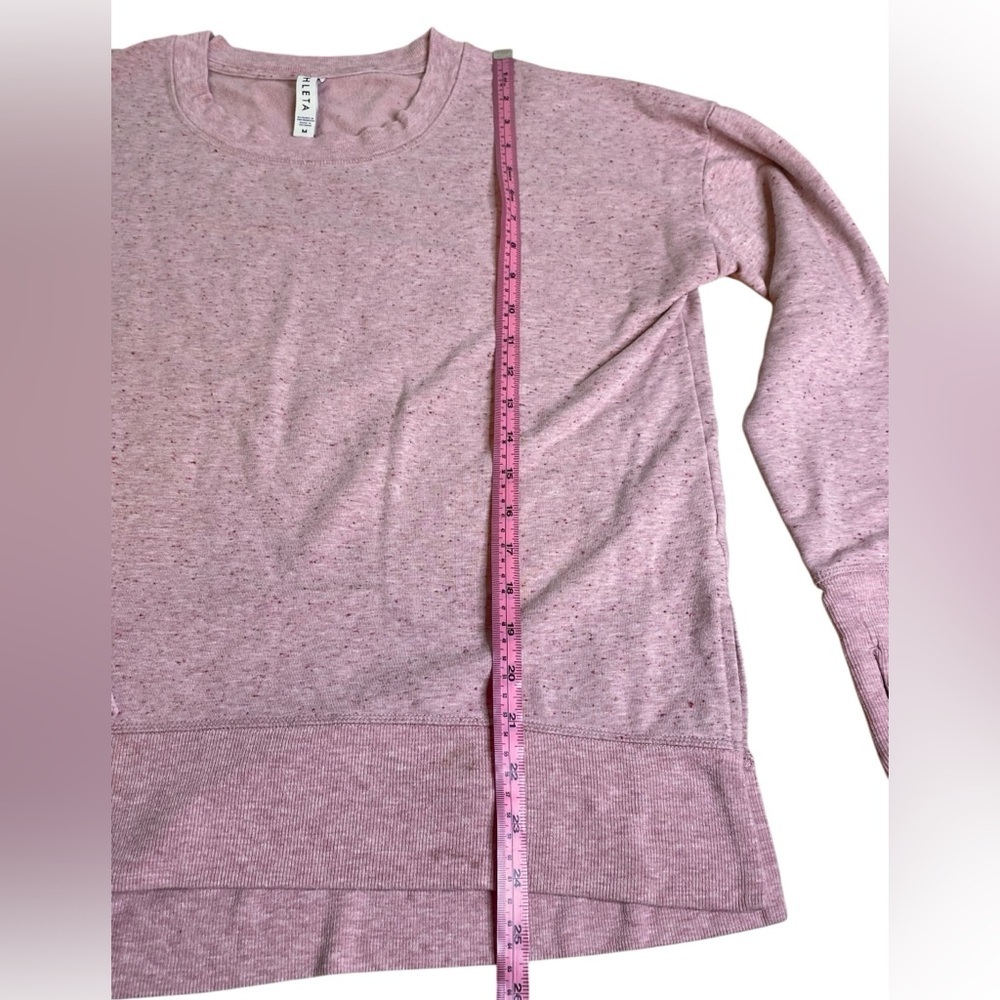 Athleta Pink Berry Balance Pullover Crewneck Sweatshirt Women’s Size M - Picture 5 of 11